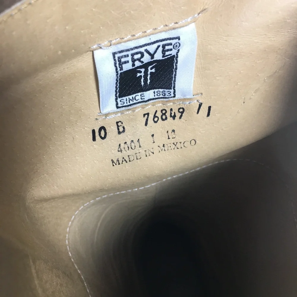Frye #76849 Phillip Riding Mid Calf Campus Distressed Leather Women’s Boots 10